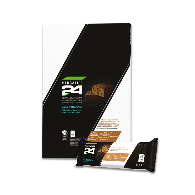 Barritas de Proteínas Achieve de Herbalife24® Galleta y trocitos de chocolate 60 g